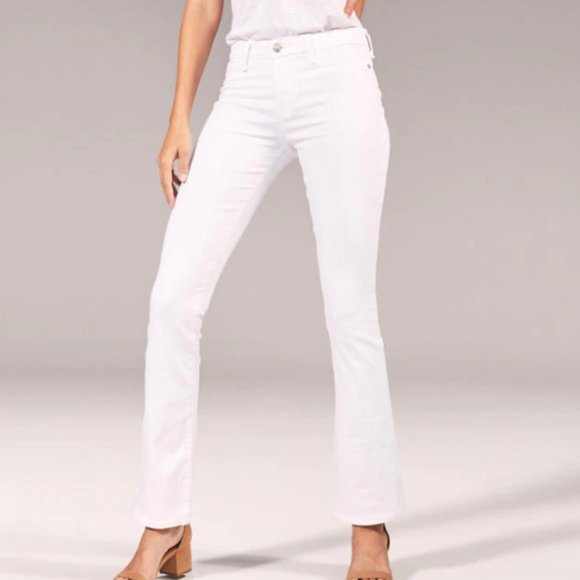 Abercrombie & Fitch Denim - Abercrombie Low Rise Bootcut White Jeans | 28/6S